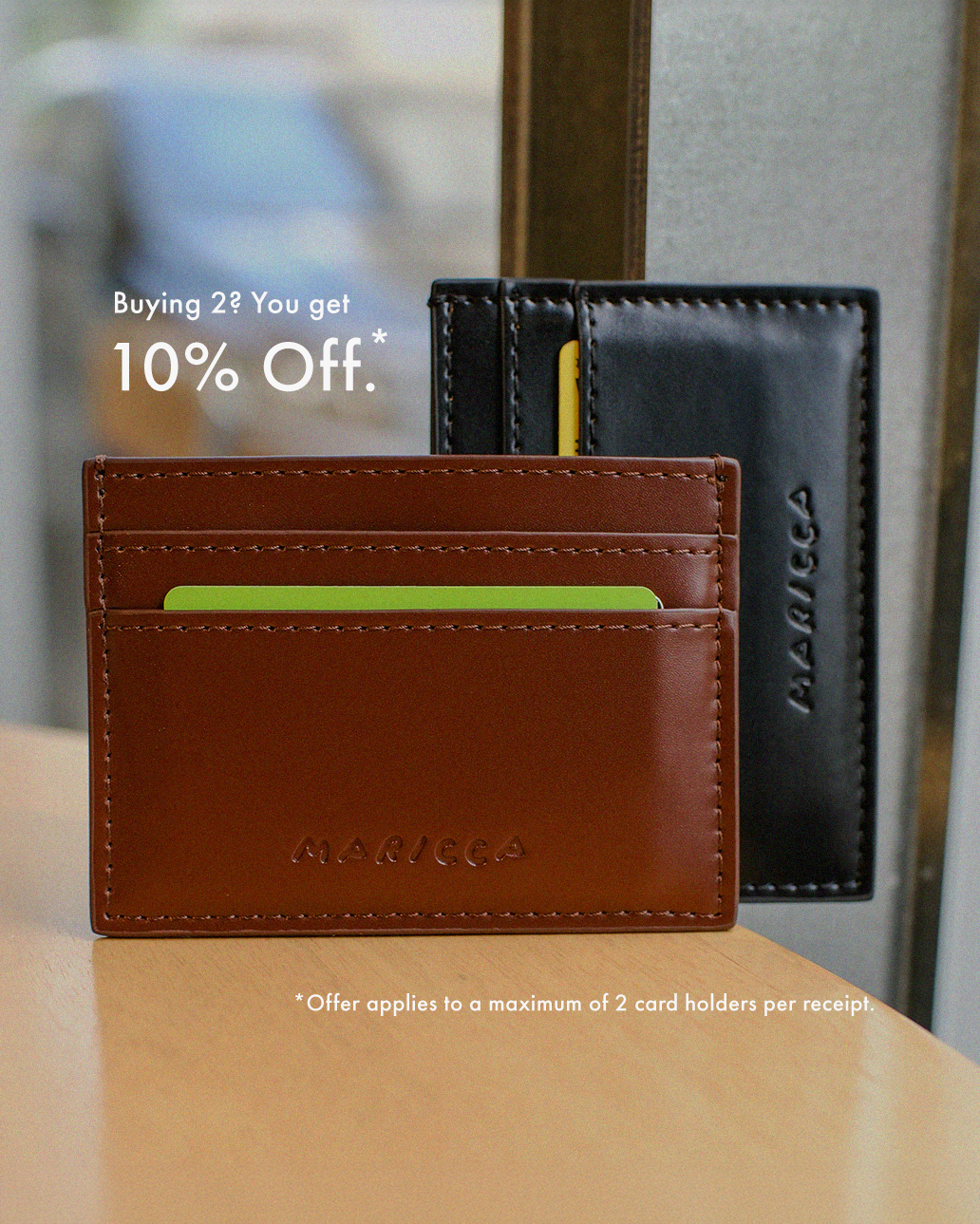 The Card Holder in Brown