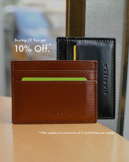 The Card Holder in Brown